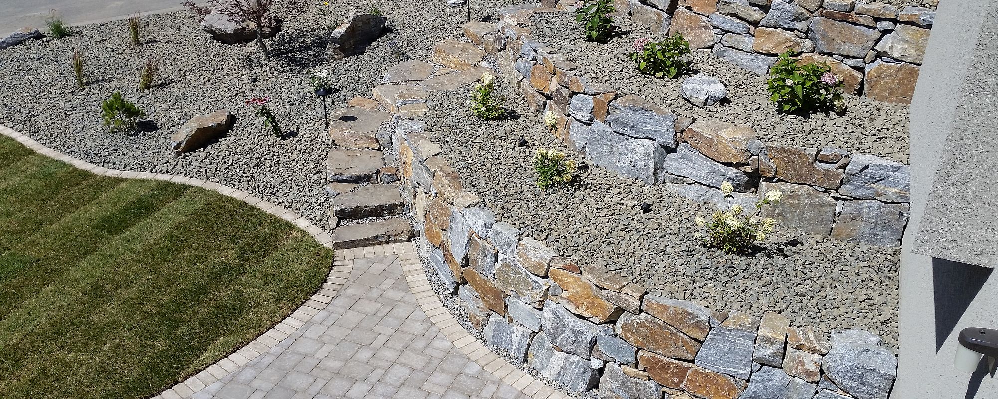 Kettle Valley Granite Rock Walls, Tallus Ridge West Kelowna