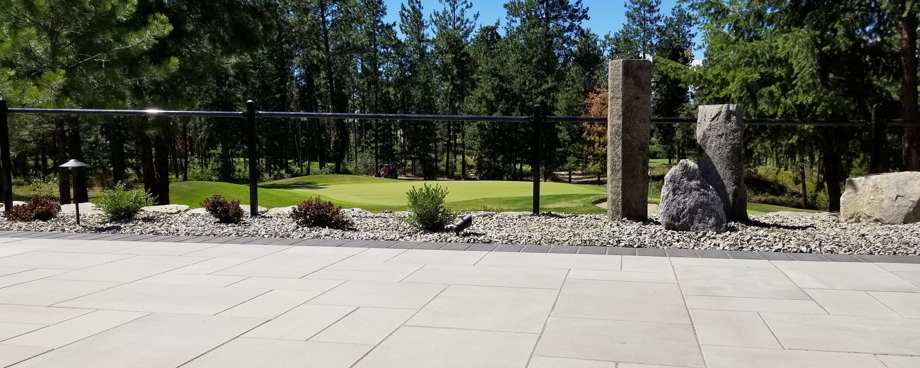 Techo-Bloc Para Slab Greyed Nickel HD Smooth Patio, Gallaghers Canyon Kelowna B.C., Green & Grey Landscaping Inc.